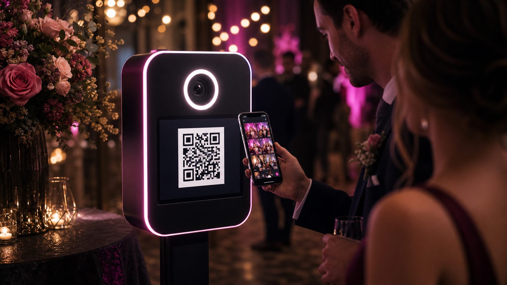 QR Code Ausgabe f&uuml;r Eventg&auml;ste